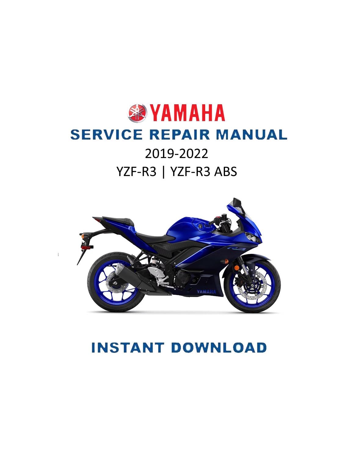 Yamaha YZF-R3 Service Manual | 2019-2022 Motorcycle Repair Guide