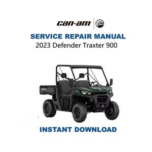 Manual de servicio y reparación del Can-Am Defender Traxter 900 HD9 2023 (Descarga digital instantánea)