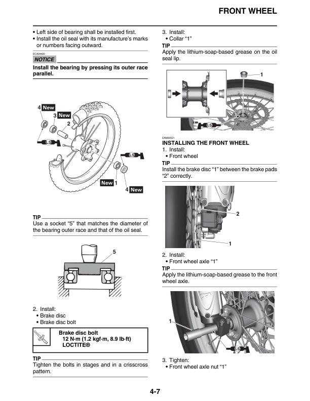 Yamaha YZ450FXN Service Manual | 2022-2025 Motorcycle Repair Guide