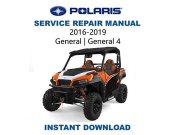 Polaris General 1000 Service Manual | 2016-2019 UTV Repair Guide | Digital Download | PDF