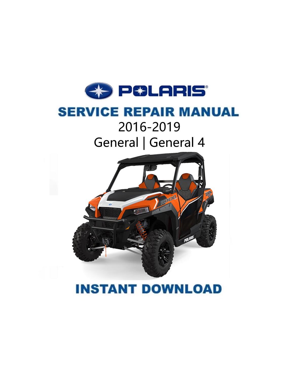 Polaris General 1000 Service Manual | 2016-2019 UTV Repair Guide