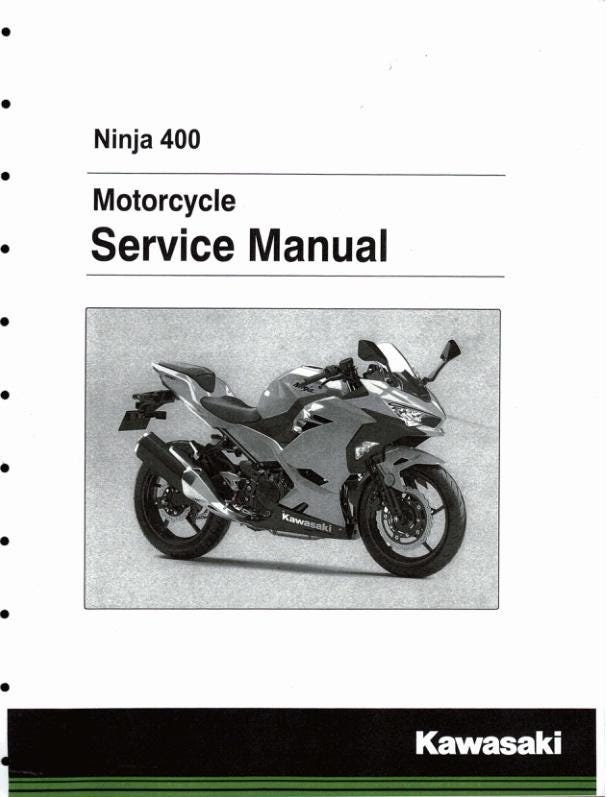 Kawasaki Ninja 400 サービスマニュアル 整備初心者には必須!?サービスマニュアルを手に入れた【バイク】 | 僕