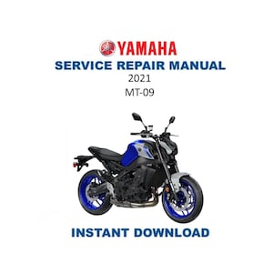 Manuale di riparazione e assistenza Yamaha MT-09 2021 / Download digitale immediato / PDF