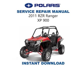 Polaris RZR XP 900 Service Manual | 2011-2015 Utv Repair Guide