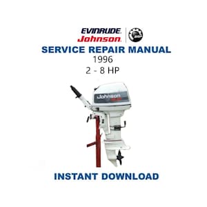 Johnson Evinrude 2 - 8HP Service Manual | 1996 | Immediate Download