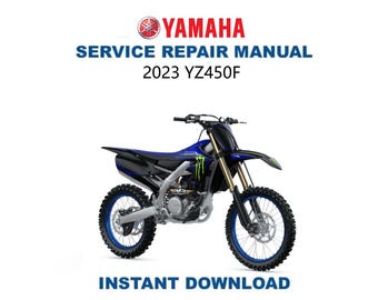 Yamaha YZ450FX Service Manual Dirtbike 2016-2023 - Etsy