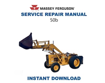 Massey Ferguson 50b Tractor Service Manual | Repair Guide | Instant Digital Download | PDF