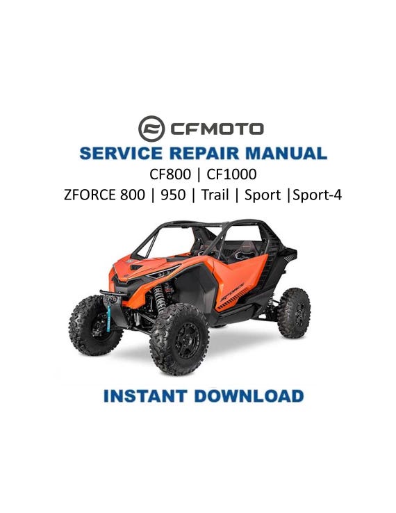 CFMOTO ZFORCE 800 950 Service Manual | 2025 Touring Trail Sport-4