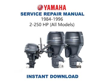 ヤマハ 2ストローク 115Hp-225Hp V4およびV6 船外機サービスマニュアル