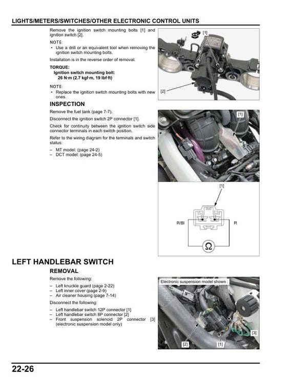Honda Africa Twin CRF1100 Service Manual | 2020–2024 Motorcycle