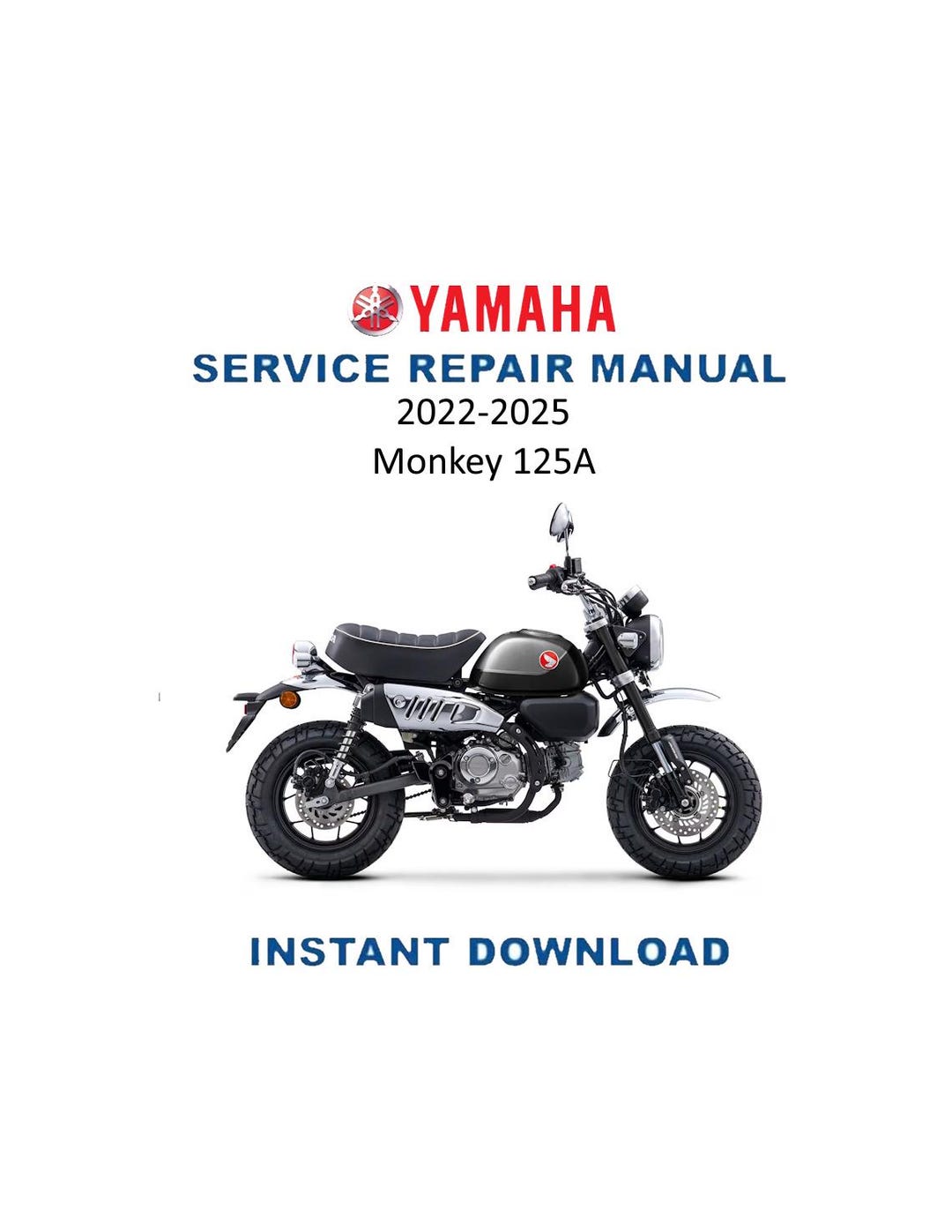 Honda Monkey 125A Service Manual | 2022–2025 Motorcycle Repair