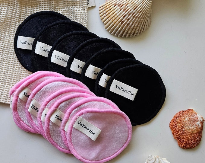 Reusable Makeup Remover Pads, Cotton facial rounds, Eco gift, Gift for her, Zero Waste, Christmas gift, Sustainable gift, Christmas gift.