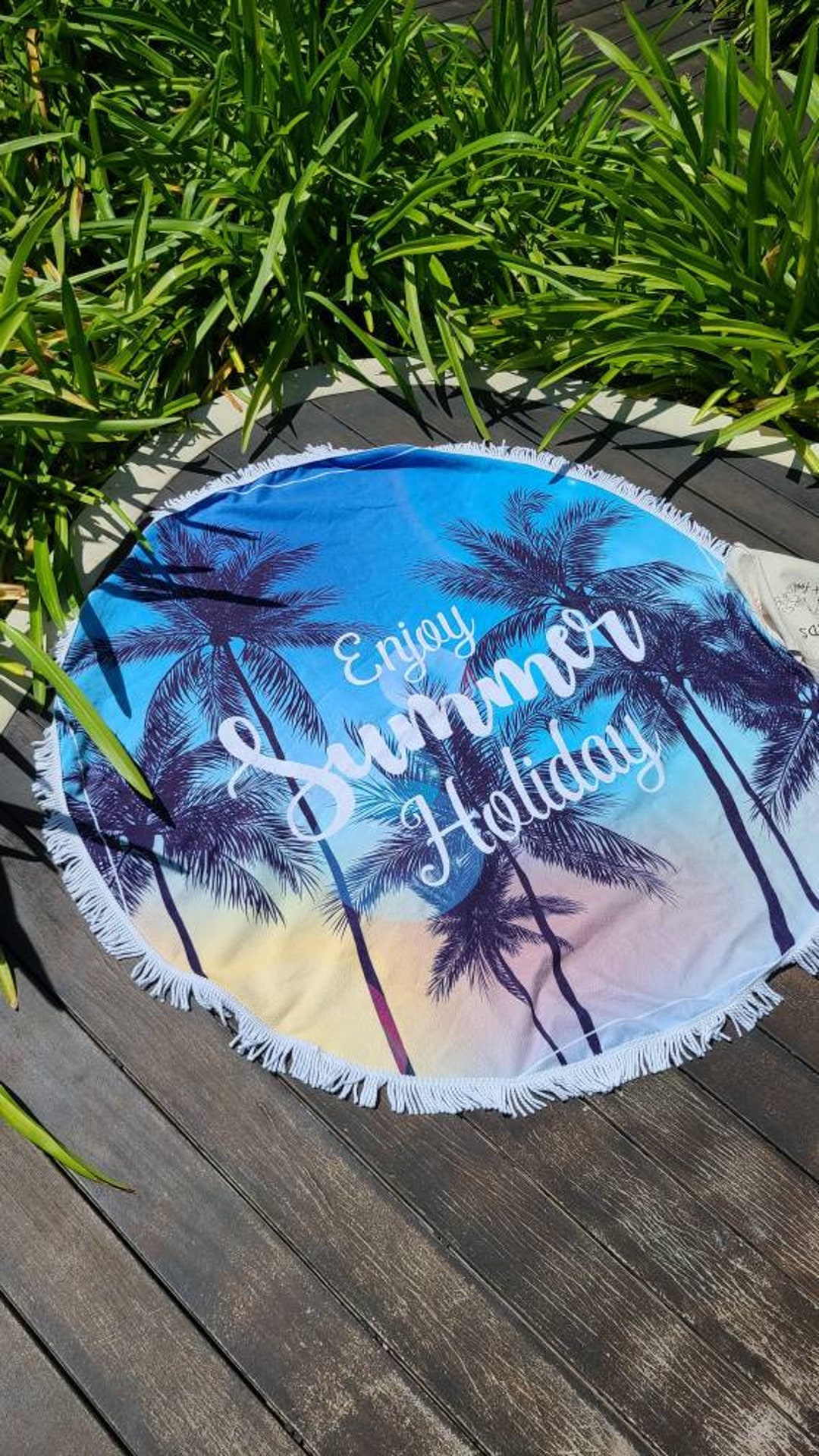 Picnic Blanket, Home Decor, Beach Towel, Round Beach Towel, Birthdays