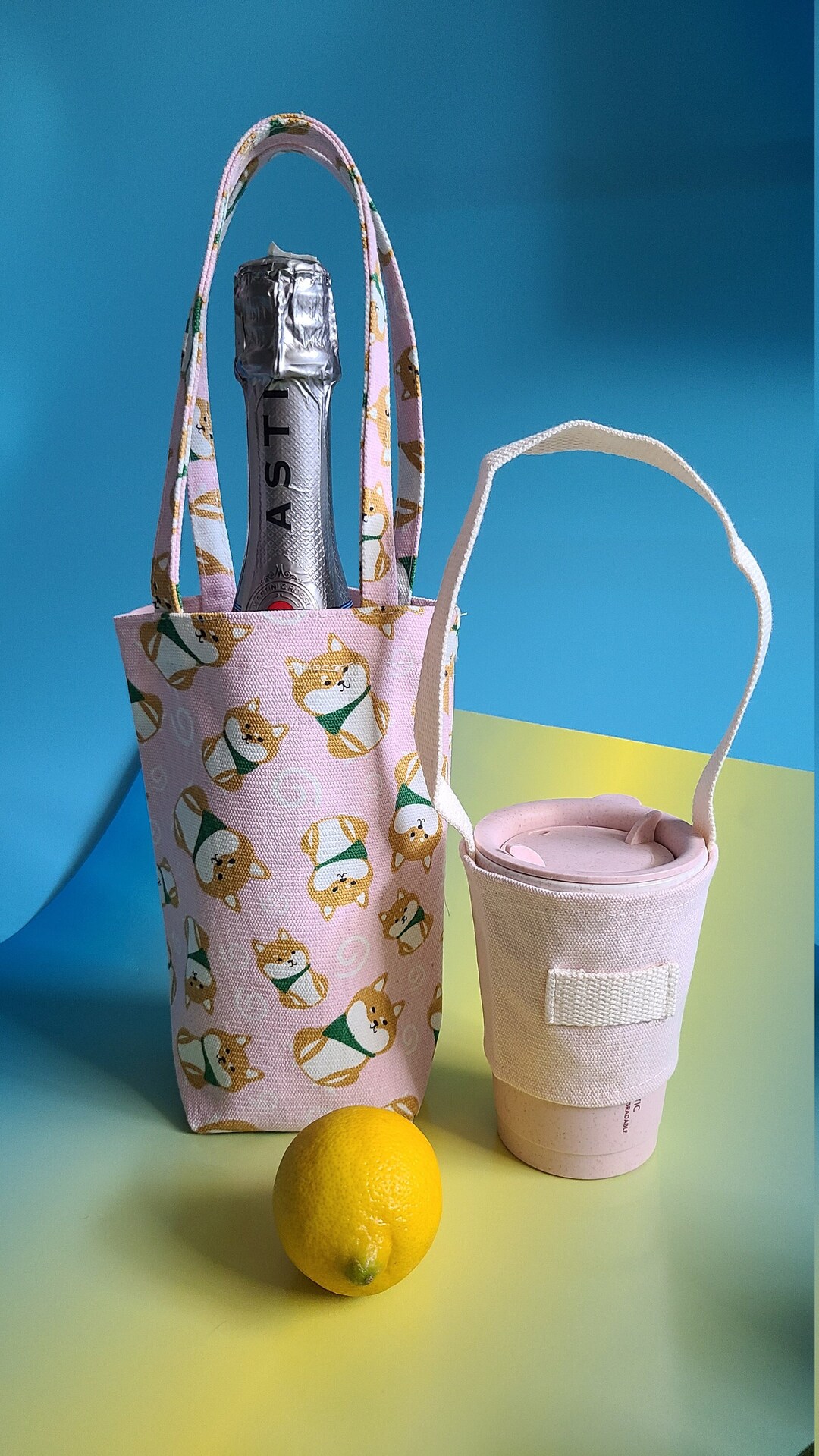 Travel Gift Set Wine Bag Cup Holder Water Bottle Bag Etsy