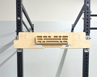 Power Rack Climbing Base for Hangboard and Climbing Holds: Climbing Training Attachment for home gym