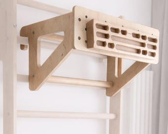 Hangboard Base for Training ladder, Climbing training panel for stall bar (No ladder included)