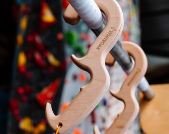 Pull-Up Griffe für Pickel: Klettergriff aus Buchenholz