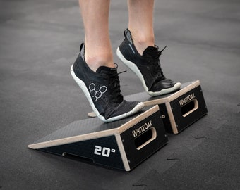 WhiteOak Slant Board: Squat Wedge and Stretching Platform, 20 and 10 Degrees