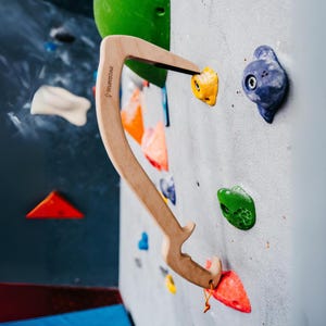 Piccozze da allenamento in legno: punte in gomma Vibram, coppia di compensato di faggio