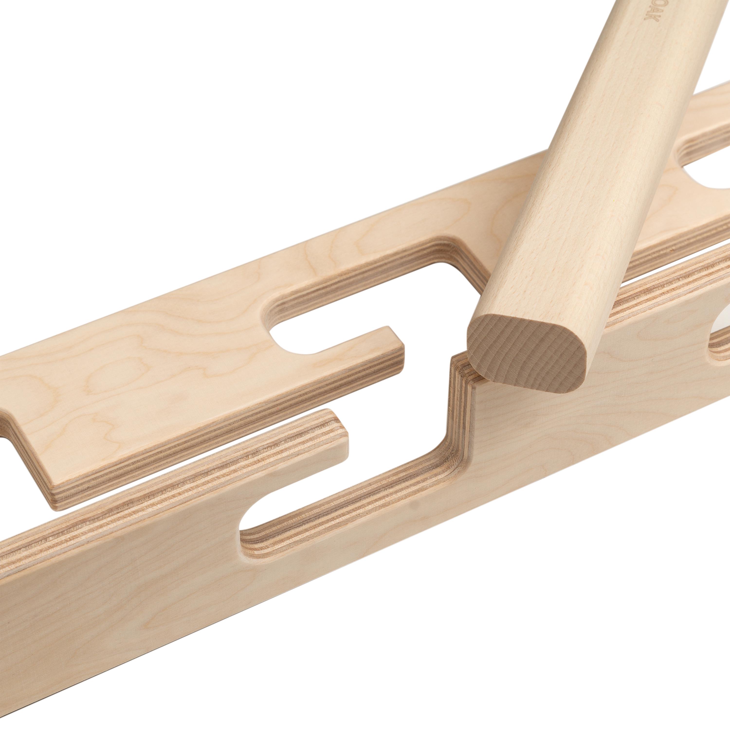 Barra per trazioni con telaio in legno regolabile a 5 livelli, 3 colori Barra per trazioni con telaio in legno regolabile a 5 livelli, 3 colori