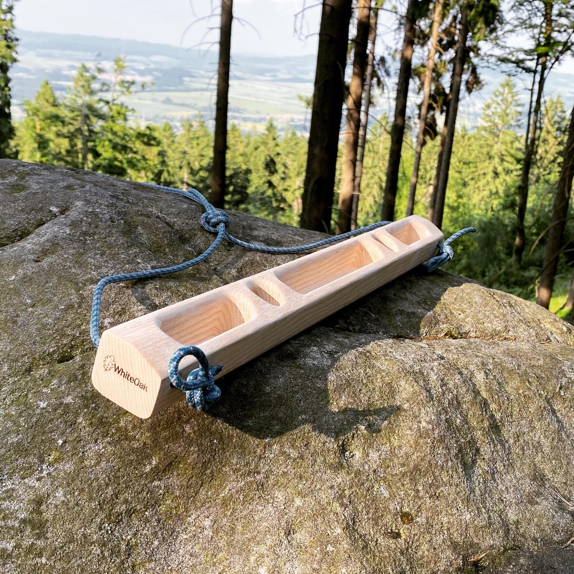 Whiteoak Portable Wooden Hangboard for Climbing Training Etsy New Zealand