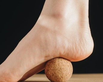 WhiteOak Cork Ball (60 mm) for Mobility, Yoga and Trigger points