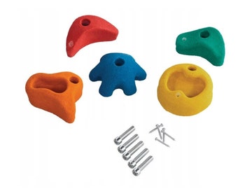 Set of 5 Climbing Holds (Polyresin)