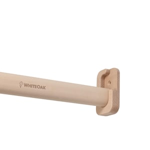 Removable Wooden Pull-Up Bar – Premium 100% hardwood, Cut to Size, Fits Door Frames up to 120 cm, for Adults and Kids image 4