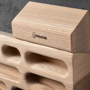 Hangboard add-on: pair of slopers for WhiteOak Wooden Hangboard