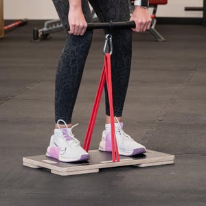 Taśmy oporowe Ground Plate, X3 w jednej gumce, platforma do treningu izometrycznego i pomiaru siły