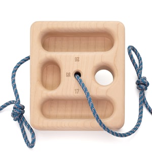 WhiteOak Pocket Portable Hangboard, Travel and warm-up climbing training device image 4