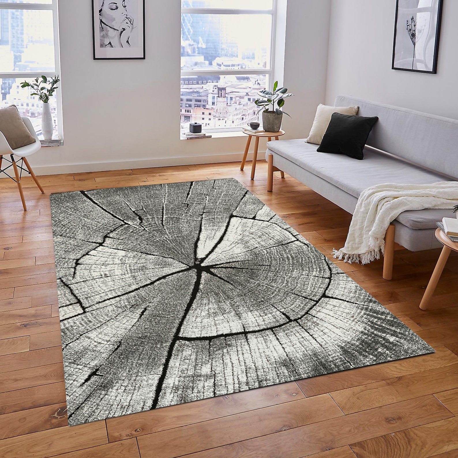 MODERN WOOD RUGS Extra Large Area Rug Living Room Bedroom Etsy