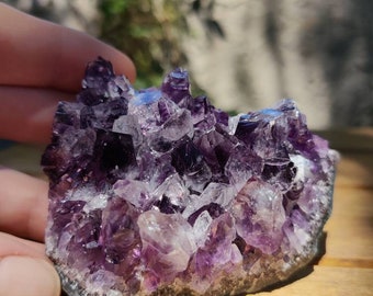 Uruguay Amethyst Geode Specimen (3x2.5x1.3 inches)