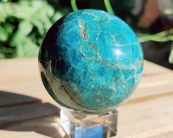 Blue Apatite Crystal Ball Sphere 2 inches (51 mm)