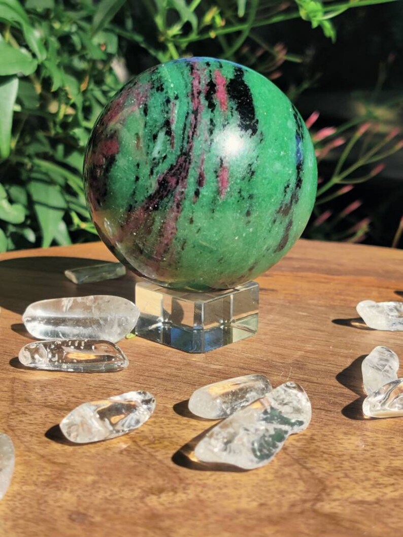 Ruby Zoisite sphere