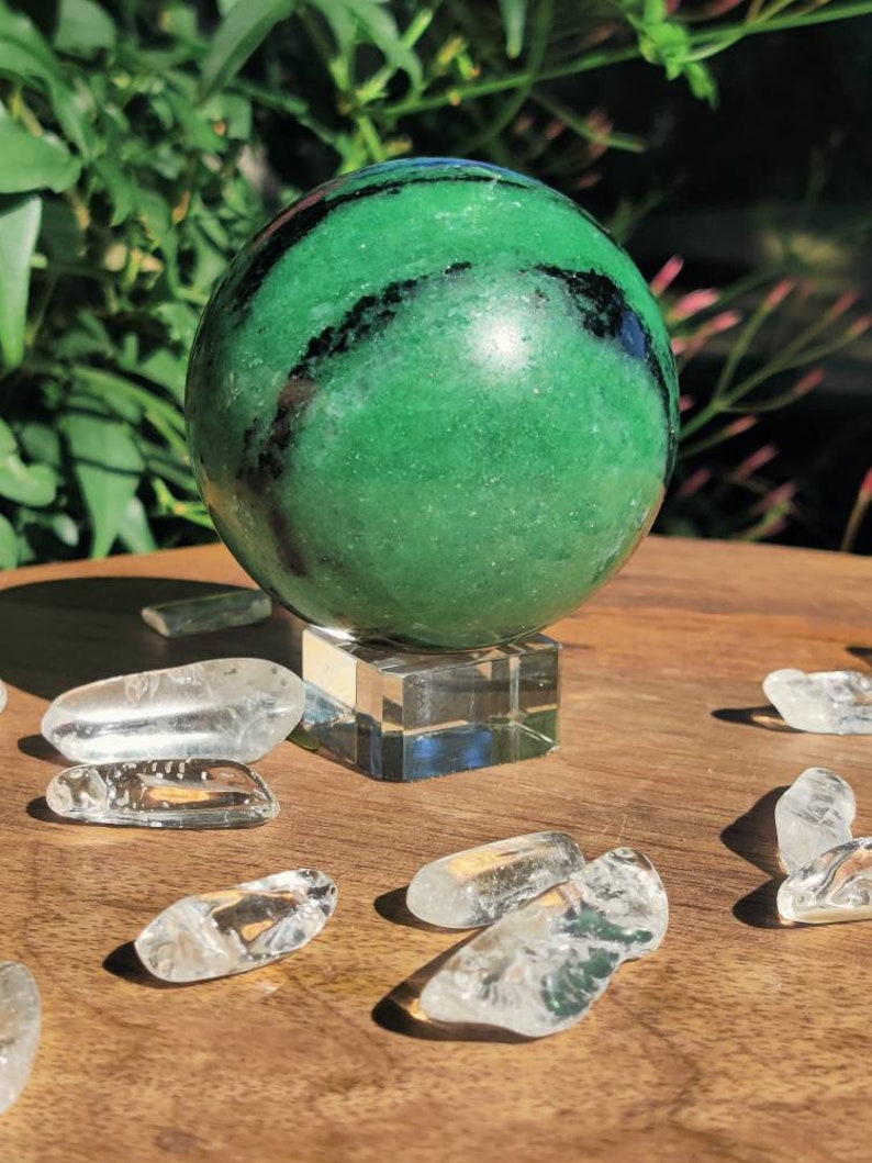 Ruby Zoisite sphere