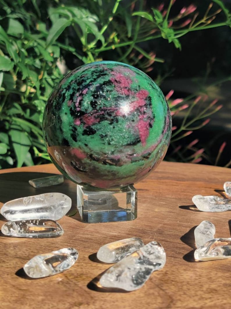 Ruby Zoisite sphere