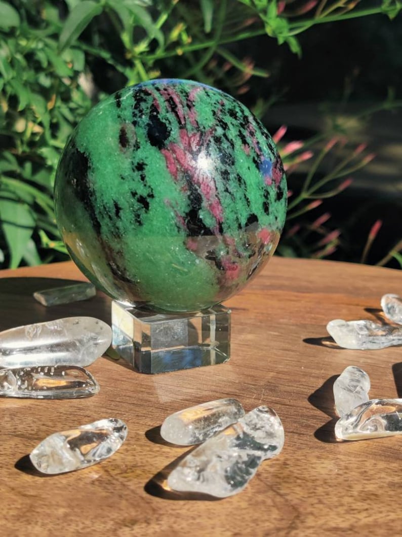 Ruby Zoisite sphere