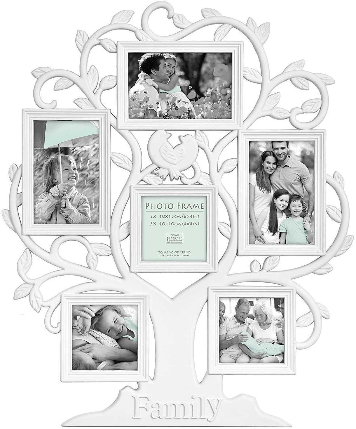 Vintage Family Home 6 Print Family Tree Photo Frame White Etsy
