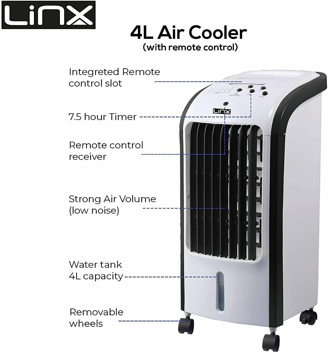 Portable Powerful Digital Air Cooler AC Fan With Remote Etsy