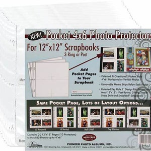 Pioneer Refill Pages, PMV-206 Post bound Magnetic Album PMV (PACK OF 6)