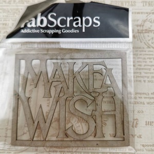 FabScraps, chipboard shapes, Make a Wish
