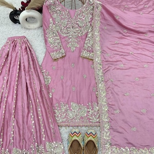 女性用ウェディングガララスーツ、ベルベット製スパンコール刺繍ガララスーツ、インドパキスタンウェディングパーティーウェアガララスーツ、パンジャブドレス