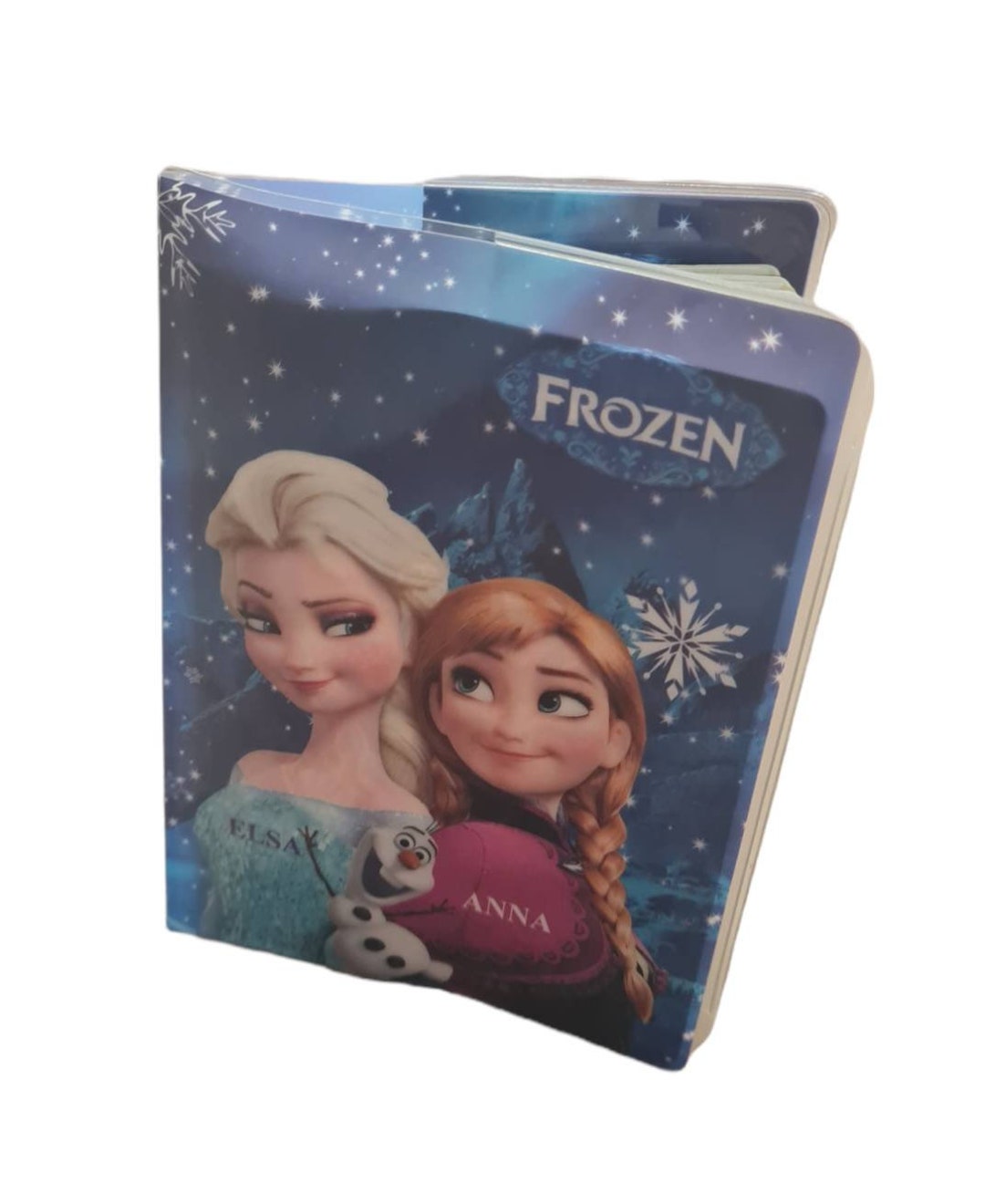 Frozen Passport Cover Olaf Anna Elsa Holiday Travel Suitcase ID Navy