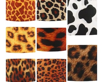 Animal Print Grosgrain Lint 1 Meter Lengte X 25mm Breedte Luipaard Koe Cheetah Jaguar Zebra Safari Haar Verjaardagstaart