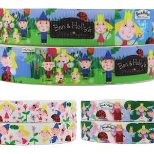 BEN & HOLLIE Grosgrain Printed Ribbon 2 Metres Length x 25 Millimetres Width Birthday Cake Crafts Presents Gifts