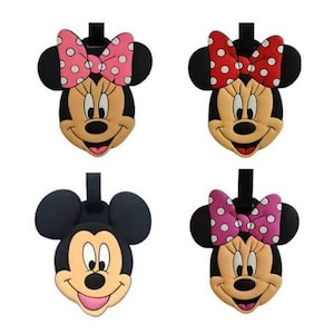Mickey Mouse & Minnie Mouse Disney Silicone Luggage Tags
