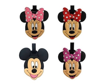 Mickey Mouse & Minnie Mouse Disney Silicone Luggage Tags