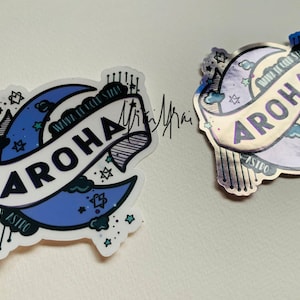 Aroha Moon sticker