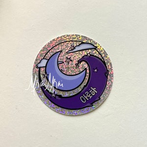 AROHA Moon Wave sticker